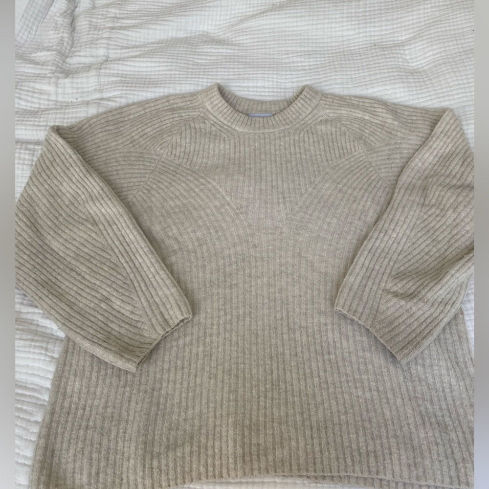 Oversized alpaca/wool blend sweater